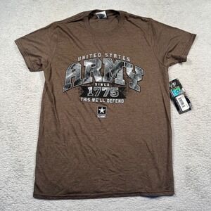 Delta Ringspun Army T-Shirt United States Military Graphic‎ Tee Small NWT